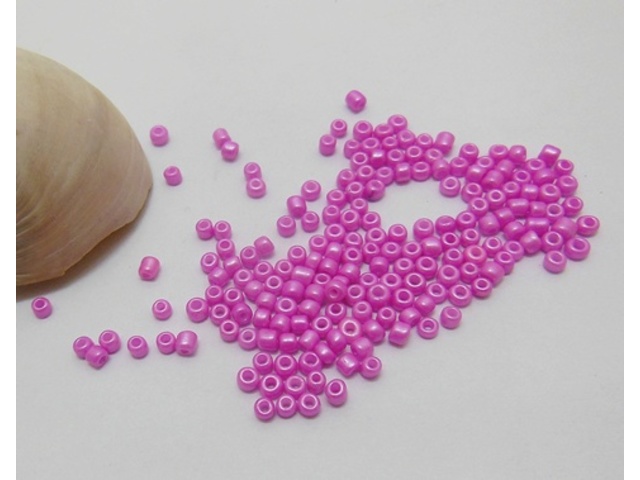 1Bag X 12000Pcs Opaque Glass Seed Beads 3mm Fuschia Color - Click Image to Close