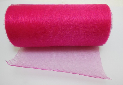 4Roll x 23M Tulle Roll Wedding Gift Bow Bridal Decor - Fuschia - Click Image to Close