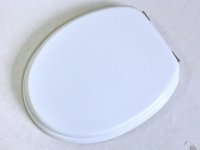 1X New Plain White Toilet Seat & Cover 1X New Plain White Toilet Seat & Cover