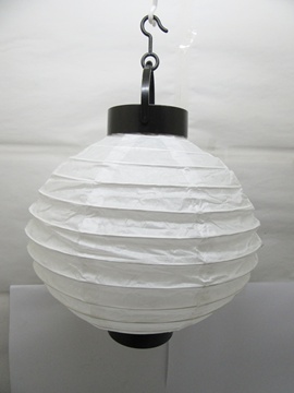 5Pcs Plain White Led Paper Lantern w/Mini Bulb 20cm - Click Image to Close