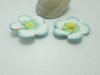 50Pcs Blue Fimo Beads Frangipani Flower Jewellery Finding 40mm 50Pcs Blue Fimo Beads Frangipani Flower Jewellery Finding 40mm