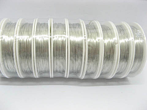 10 Rolls X 10Meters Copper Line Tiger Tail Wire 0.3mm Nickle - Click Image to Close