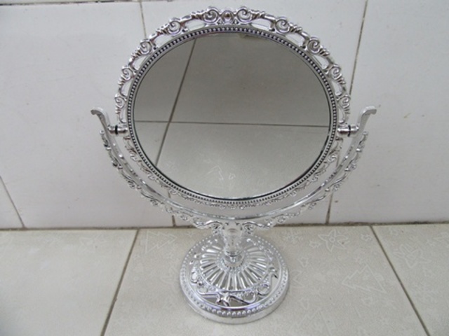1Pc New Round Pedestal Makeup Mirror Double Sided 1Pc New Round Pedestal Makeup Mirror Double Sided