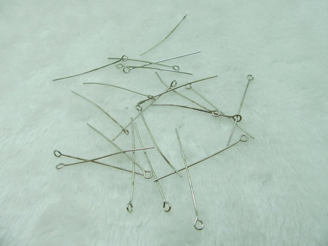 500gram Nickel Plated 38mm Eye Pins Finding - Click Image to Close