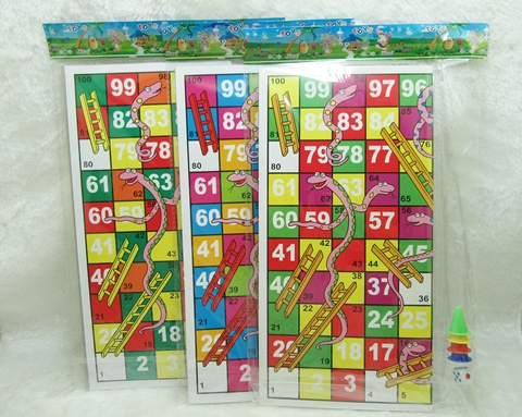 24 Funny Snakes and Ladders Board Toy for Kids 28x28cm - Click Image to Close