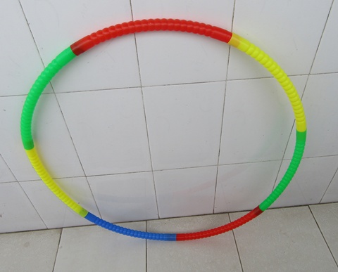 5X Foldable Plastic Hula Hoops Exercise Sports Hoop 72cm Dia - Click Image to Close