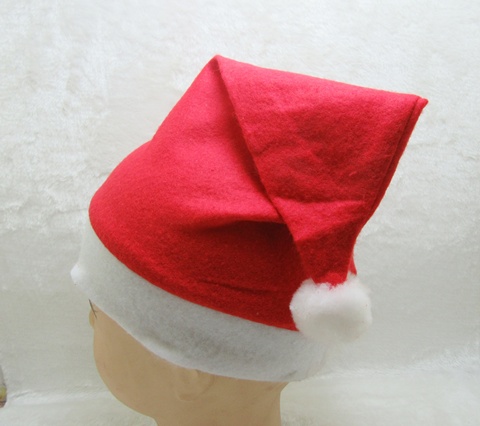24X Red Merry Christmas Xmas Santa Claus Hat Cap-New - Click Image to Close