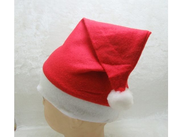 24X Red Merry Christmas Xmas Santa Claus Hat Cap-New - Click Image to Close