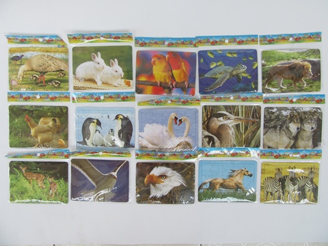 50 Animal Puzzle Education Toys Wholesale Assorted - Click Image to Close