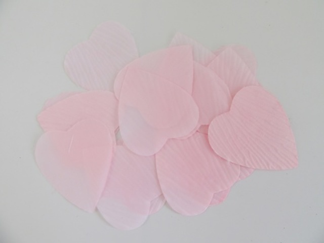 1000X Heart Shape Petals Wedding Party Decoration - Pink - Click Image to Close