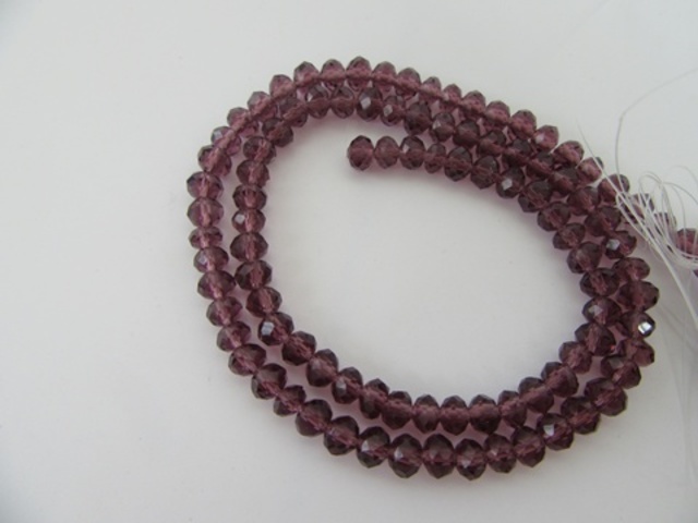 10Strand x 68Pcs Purple Red Crystal Beads 8mm - Click Image to Close