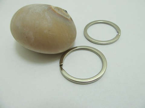 200 Nickel Plated Split Ring Split Key Rings 32mm - Click Image to Close