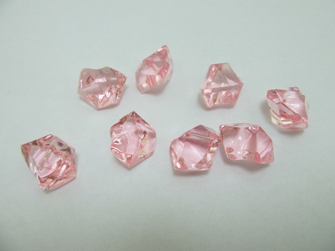 230X Pink Acrylic Ice Stone Crystal Vase Table Wedding Decor - Click Image to Close