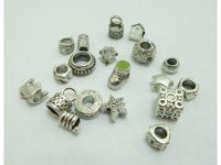 100Pcs New Alloy European Beads No Thread be-m6