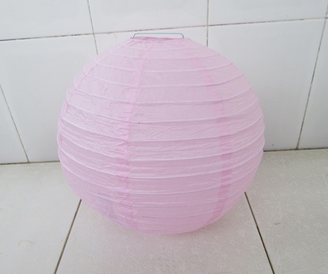 10Pcs Light Pink Paper Lantern Wedding Favor 30cm - Click Image to Close