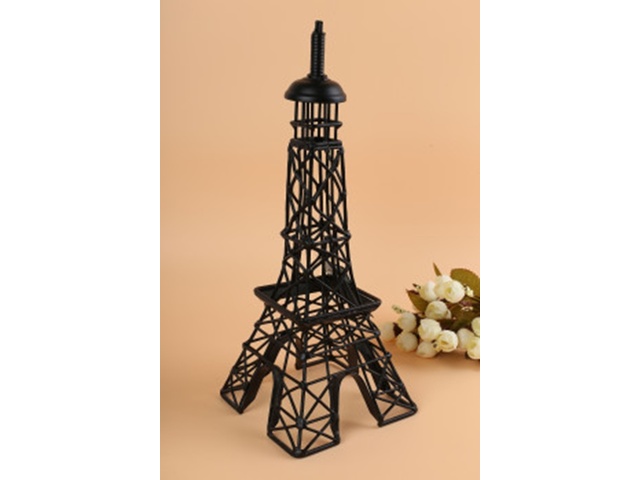 1X Black Eiffel Tower Miniature Model Decoration 32cm high