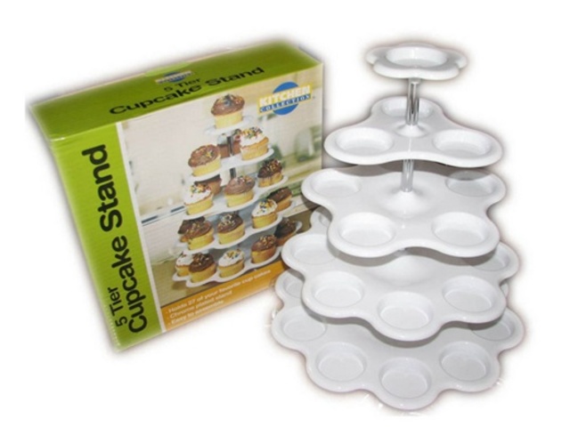 5Tier 27 Count Cupcake Muffin Dessert Stand Wedding Birthday Fav - Click Image to Close