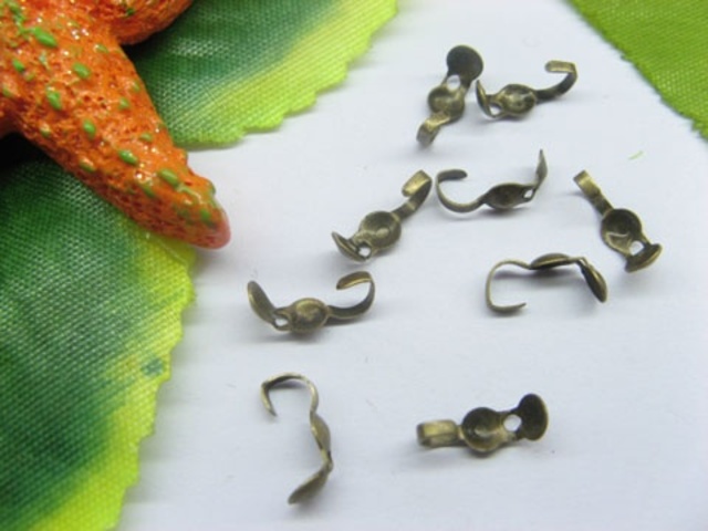200pcs Antique Bronze Knot Covers Bead Tips 200pcs Antique Bronze Knot Covers Bead Tips