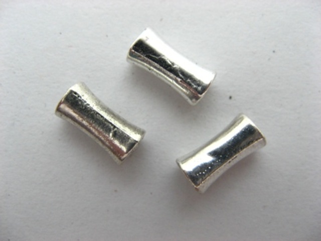 50pcs Metal Smooth Tube Spacer Beads yw-ac-mt1