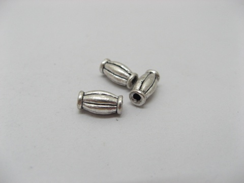 100pcs Metal Open Wave Tube Spacer Beads yw-ac-mt9 - Click Image to Close