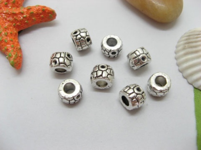 20pcs Tibetan Silver Barrel Beads Fit European Beads Yw-pa-mb39 20pcs Tibetan Silver Barrel Beads Fit European Beads Yw-pa-mb39