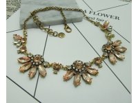 6Pcs Fashion Stylish Flower Necklace with Crystal For Lady