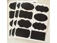 80Pcs Chalkboard Blackboard Stickers Labels For Jar Candy Buffet 80Pcs Chalkboard Blackboard Stickers Labels For Jar Candy Buffet
