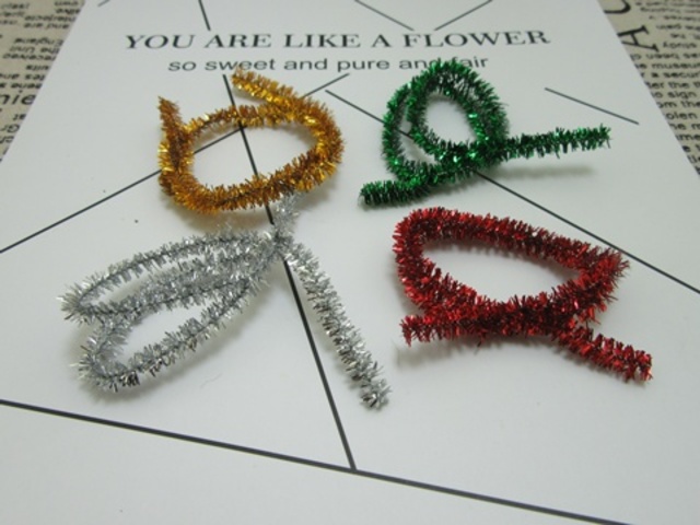 36Pkts x 45Strings Shiny Chenille Stems Craft Pipecleaners 30cm
