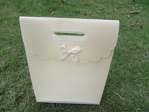 12 New Light Yellow Gift Bag for Wedding 31.5x24.5cm - Click Image to Close