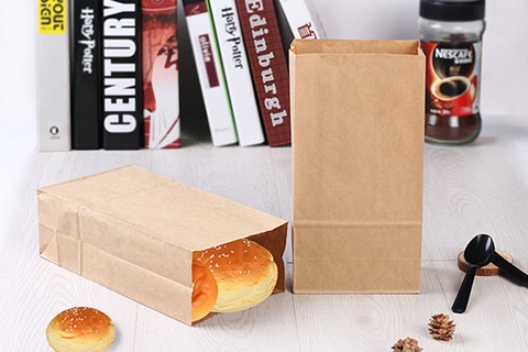 100 Light Coffee Paper Bags party lolly bags 24x13x8cm - Click Image to Close
