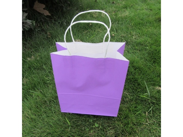 48 Bulk Kraft Paper Gift Carry Shopping Bag 33x26x12cm Purple 48 Bulk Kraft Paper Gift Carry Shopping Bag 33x26x12cm Purple