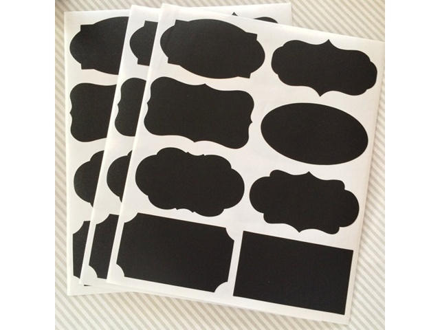80Pcs Chalkboard Blackboard Stickers Labels For Jar Candy Buffet