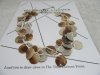 12 Necklace with Natural Shell Pendant 3 Layered String 12 Necklace with Natural Shell Pendant 3 Layered String