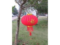 1X Velvet Decorative Blessing Chinese Palace Lanterns Tassels
