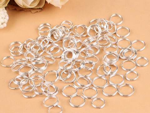 5500 Silver Plated Jewelry Split Rings 7mm Jewelry Findings - Click Image to Close