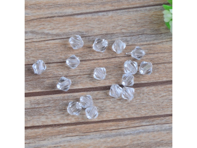2700 Clear Faceted Bicone Beads Jewellery Finding 8mm