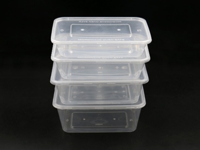 50 Disposable Take Away Food Box Container Bento Lunch Box 500ML - Click Image to Close