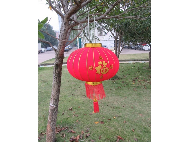 1X Velvet Decorative Blessing Chinese Palace Lanterns Tassels 54