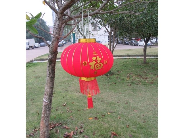 1X Velvet Decorative Blessing Chinese Palace Lanterns Tassels 64