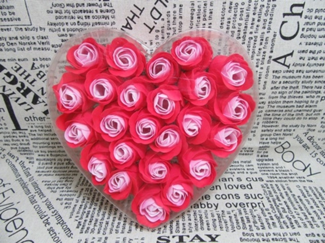 4Boxes x 24 Red Rose Buds Lover Mother Teacher Gift