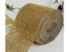 1Roll X 10Yds Golden Diamond Mesh Rhinestone Ribbon Crystal Wrap