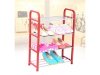1X New Red 4-Tier Shoe Holder Display Rack 1X New Red 4-Tier Shoe Holder Display Rack