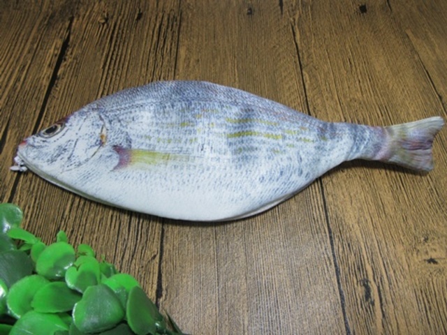 1Pc New White Fish Shape Pencil Case Zipper Bag 1Pc New White Fish Shape Pencil Case Zipper Bag