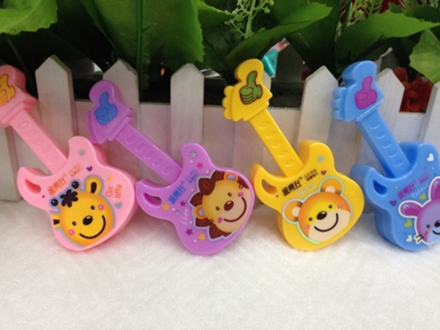 48Pcs Guitar 2 Hole Pencil Sharpener Mixed Color 48Pcs Guitar 2 Hole Pencil Sharpener Mixed Color