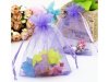 100 Purple Drawstring Jewelry Gift Pouches 12x9cm