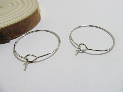 400 Wine Glass Rings Charm Hoop Findings 25mm - Click Image to Close