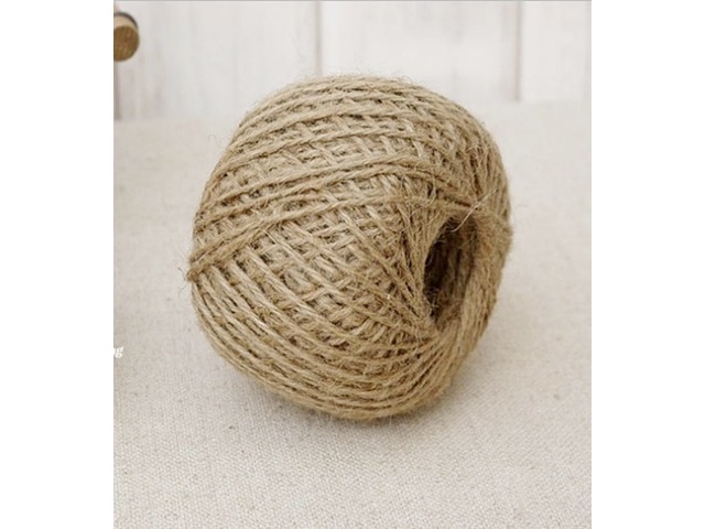 5Roll x 30 Mtrs Burlap Rope Hemp Cord Thread Jute String DIY - Click Image to Close