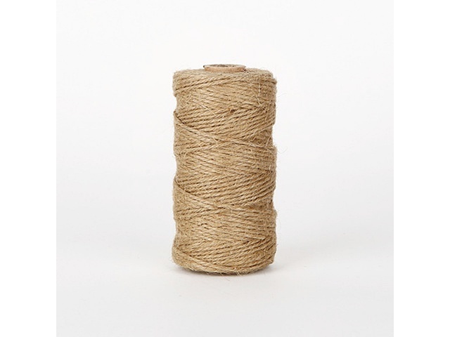 1Roll (100 Mtrs) Burlap Rope Hemp Cord Thread Jute String DIY - Click Image to Close