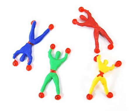 120 Funny Clawing Man Great Sticky Toys Mixed Color - Click Image to Close