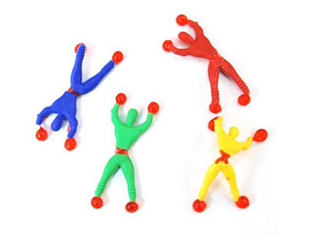 120 Funny Clawing Man Great Sticky Toys Mixed Color - Click Image to Close